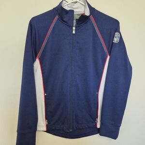 Lauren Ralph Lauren Active Women’s Navy Zip-Up Sweater Petite Medium